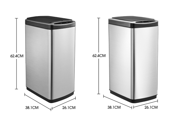 Smart Kitchen 50L Rubbish Bin with Infrared Motion Sensor - Available in Two Options