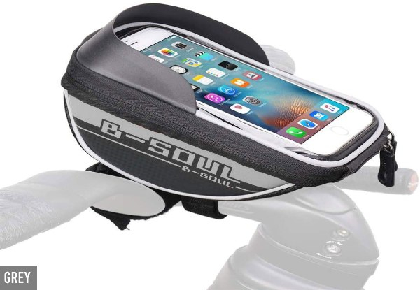 Water-Resistant Bike Handlebar Cellphone Holder - Four Colours Available