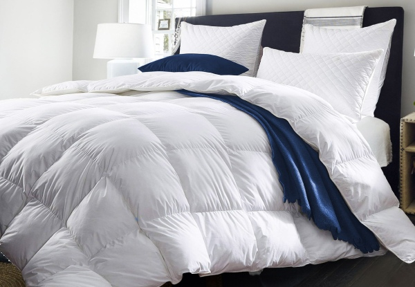 Royal Comfort Deluxe Goose 50/50 Feather & Down Quilt 500gsm - Five Sizes Available
