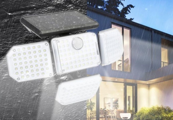 Four Head Outdoor Sensor Wall Light