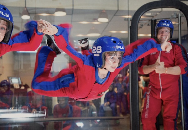 First-Time Flyer Two or Four Flight Package for One Person at New Zealand's First & Only Indoor Skydiving Facility - Valid Seven Days a Week