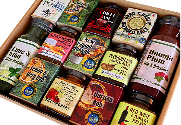 Nelson Naturally Mega Box Christmas Selection incl. Gourmet Condiments, Spices, Salts, Sauces & Marinades - Option for Two Boxes Available with Free Metro Delivery