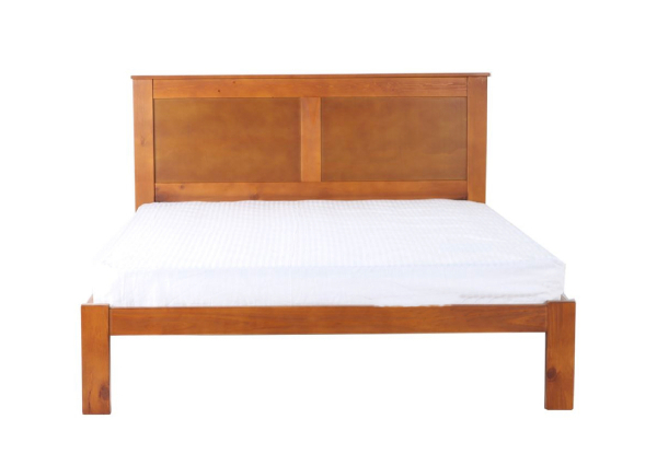 Metro Solid Pine Honey Bed Frame - Three Sizes Available
