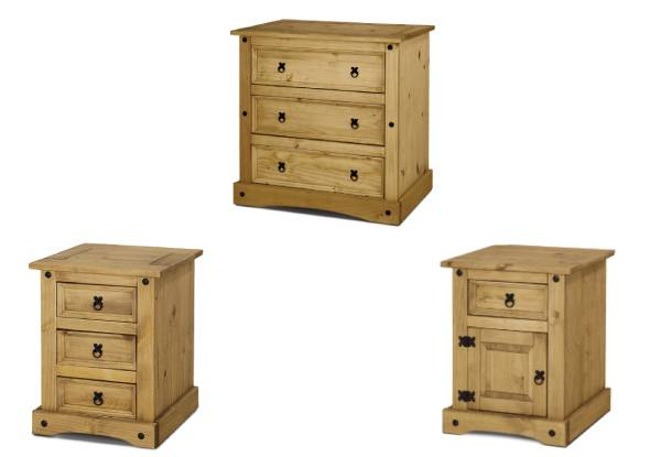 Pinewood Drawers Range - Three Options Available