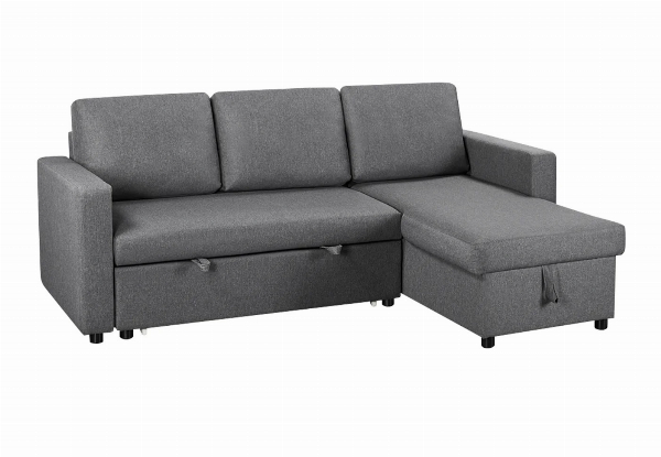 Corey Grey Linen Sofa Bed