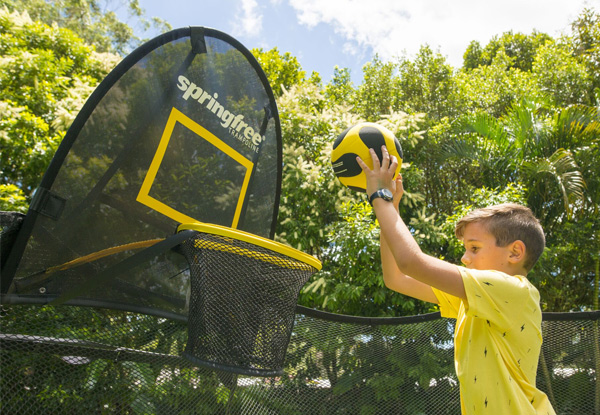 Large Oval Springfree Trampoline incl. Flexrstep, Flexrhoop & Storage Bag with Free Nationwide Delivery