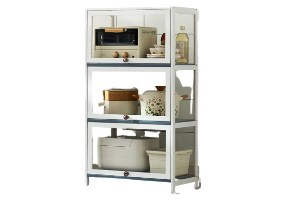 Kitchen Shelf with Cover - Available in Two Colours & Two Options