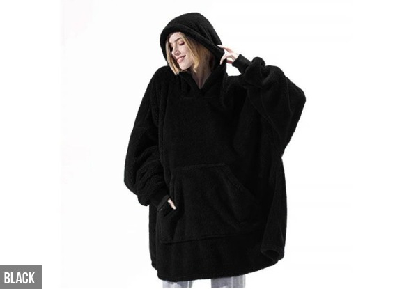 Oversized Flannel Blanket Hoodie - Four Colours Available