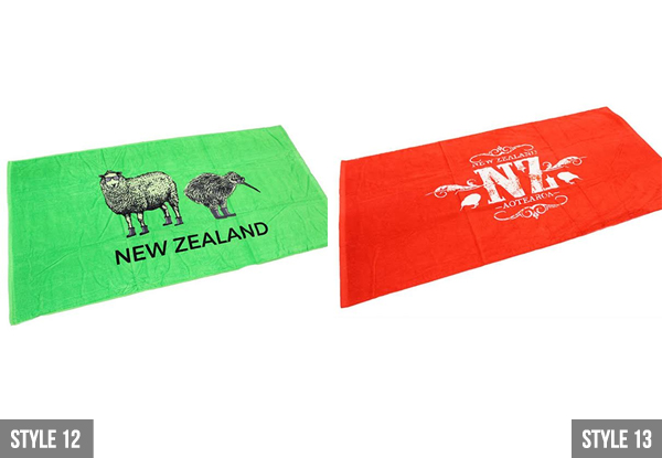 $19.99 for a Kiwiana Beach Towel - Available in 13 Designs