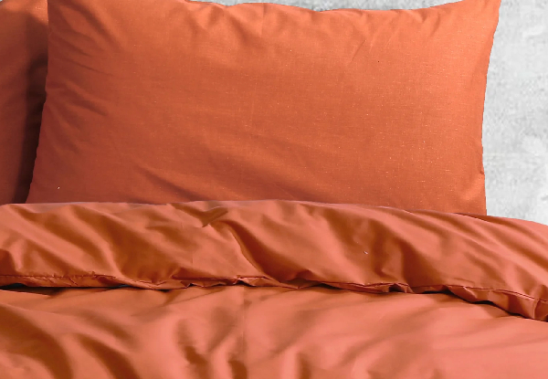 Amsons Rust Royale Cotton Quilt Duvet Doona Cover Incl. Pillowcase - Six Sizes Available