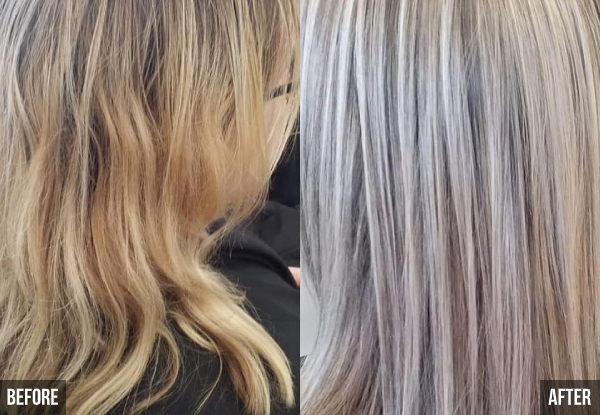 Hair Colour Package for One Person incl. Half-Head of Foils, Salon Hot Towel, Conditioning Treatment & Finish with $10 Return Voucher - Option for Global Colour