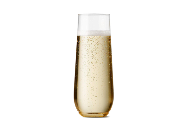 12-Pack of 200ml Recyclable Plastic Champagne Cups