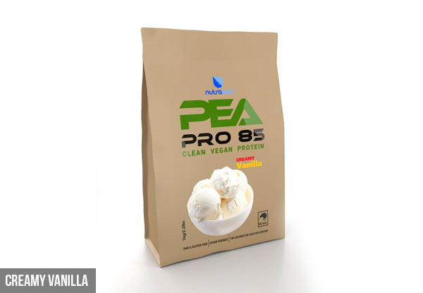 1kg of PEAPRO-85 Clean Vegan Protein - Five Flavours with Free Metro Shipping