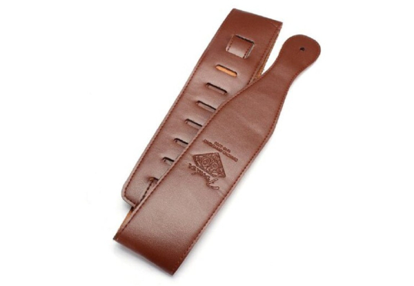 Breathable Leather Brown Guitar Strap