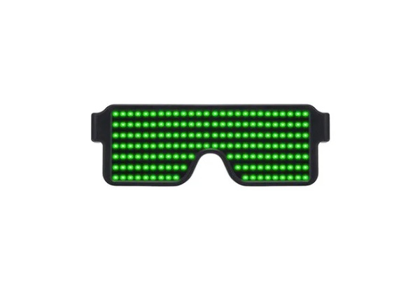 Rechargeable LED Light-Up Rave Glasses - Four Colours Available