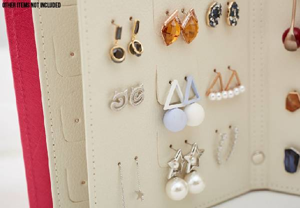 Jewellery Organiser Booklet - Five Colours Available