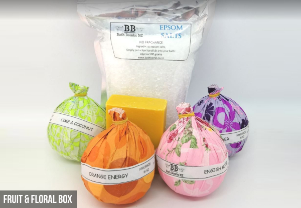 Bath Bomb & Salts Gift Box - Three Options Available