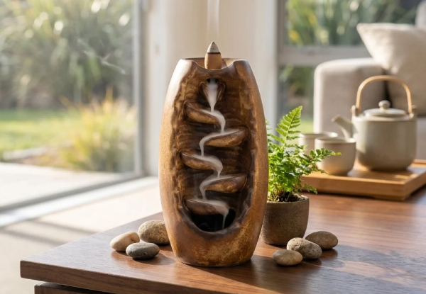 Ceramic Waterfall Backflow Incense Burner