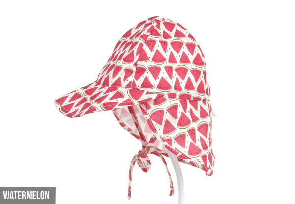 Baby Anti-UV Protection Beach Cap - Two Sizes & Eight Styles Available