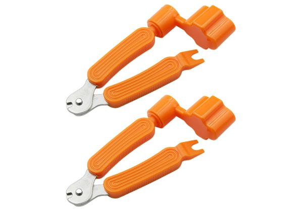 Two-Pack Three-in-One Guitar String Replace Tool - Available in Three Colours & Option for Two-Pack