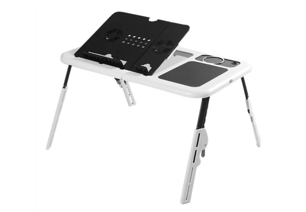 Laptop Table with Desk Cooling Fan