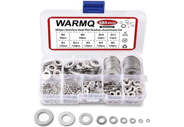 304 Stainless Steel Assorted Flat Head Washers