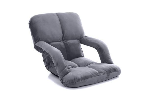 Foldable Lounge Recliner Chair with Armrest - Six Colours Available