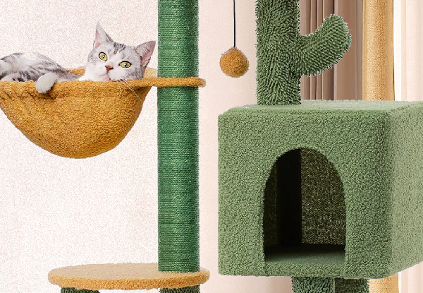 Petscene Cactus Cat Tree Scratching Post