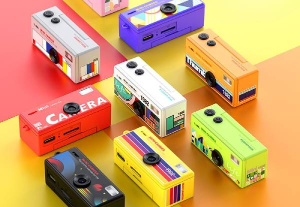 Retro HD 12MP Vintage Mini Digital Camera White