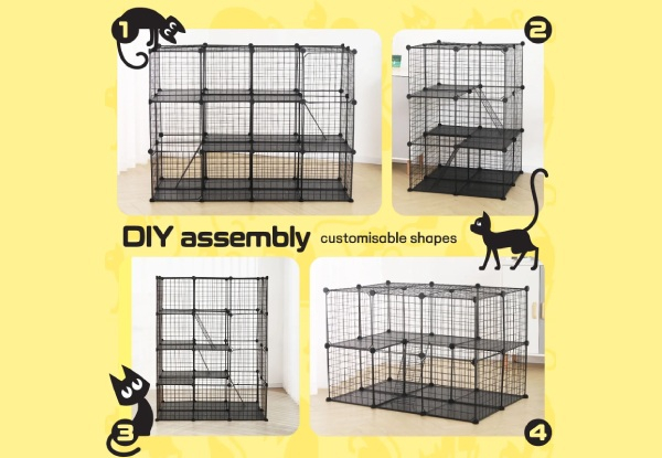 Four-Tier Petscene DIY Pet XL Enclosure Cage