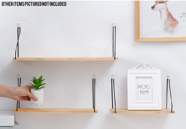 Modern Decor Wall Flat Shelf Range - 30cm, 40cm & 50cm Sizes Available & Option for Two-Pack