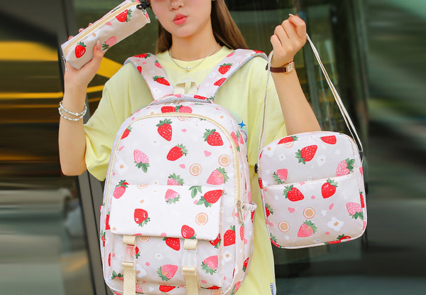 Kids Backpack with Lunch & Pencil Bag Set - Available in Three Colours & Option for Two Sets