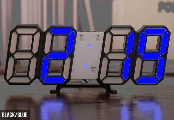 Digital Alarm Clock - Seven Colours Available