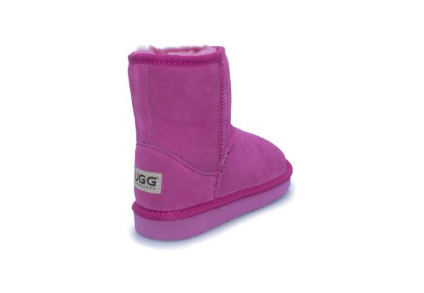 Ugg Roughland Kids Water-Resistant Short Suede Classic Sheepskin Boots - Available in Two Colours & Six Sizes