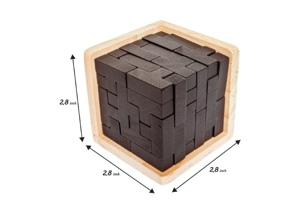 Wooden Brain Teaser Puzzle - Option for Two