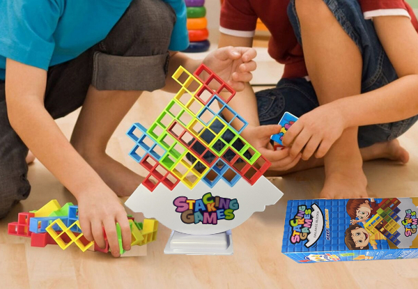 64-Piece Balance Stacking Building Blocks Toy - Available in Two Styles & Option for Two-Pack