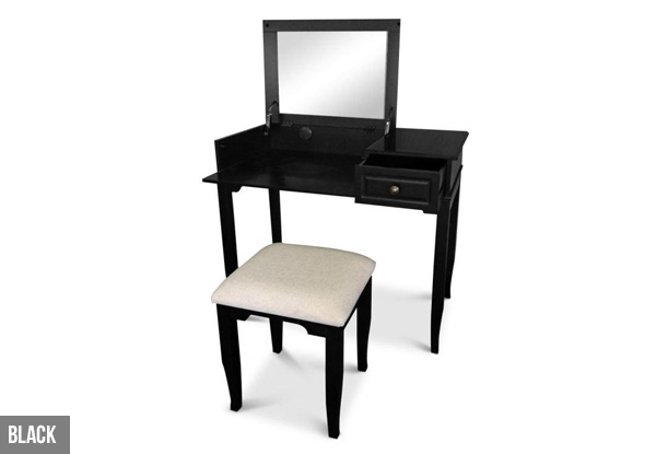 Emily Dressing Table & Stool - Two Colours Available