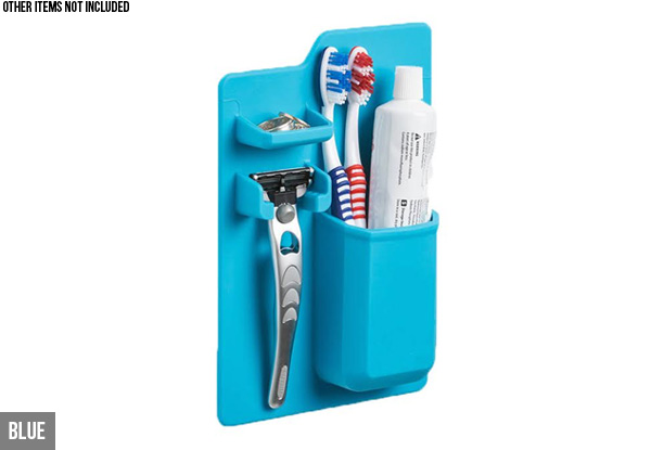 Adhesive Silicone Bathroom Organiser - Two Colours Available with Free Delivery