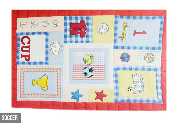 Kids' Single Bed Quilts - Four Designs Available