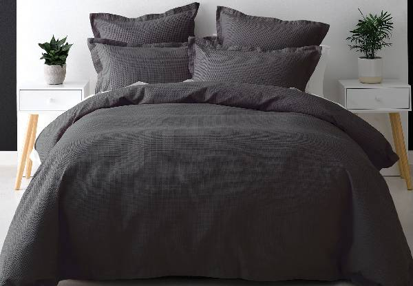 Nova Duvet Cover Set - Available in Four Colours, Three Sizes & Option for Extra European Pillowcase