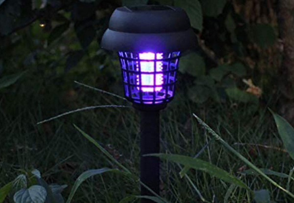 Two-Pack Solar Powered Garden LED Mosquito Light