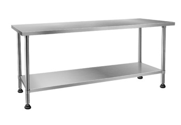 Adjustable Stainless Steel Kitchen Bench - Two Options Available