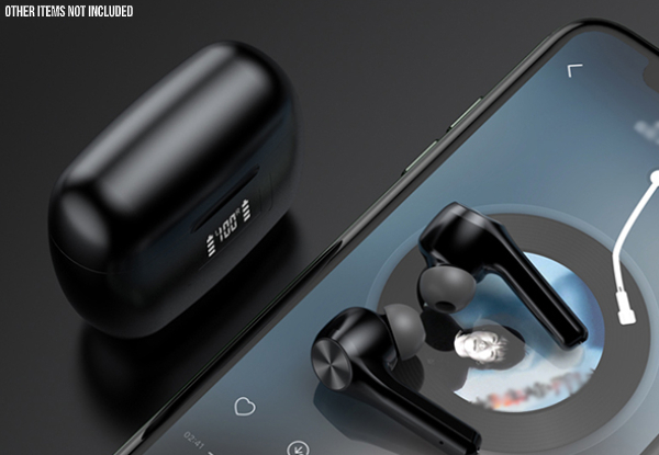 T9 TWS Wireless HIFI Earbuds LED Power Display Headset - Two Colours Available