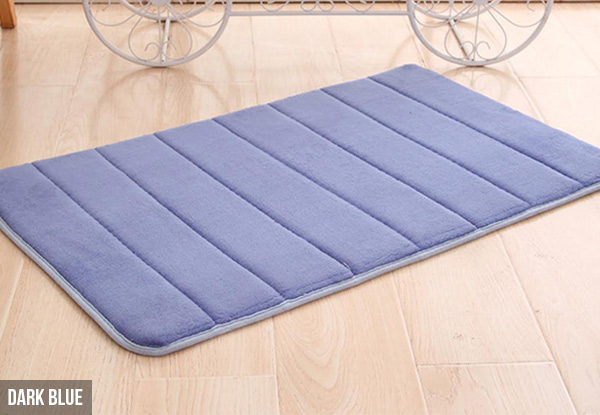 Memory Foam Bath Mat - Two Sizes and Six Colours Available with Free Delivery