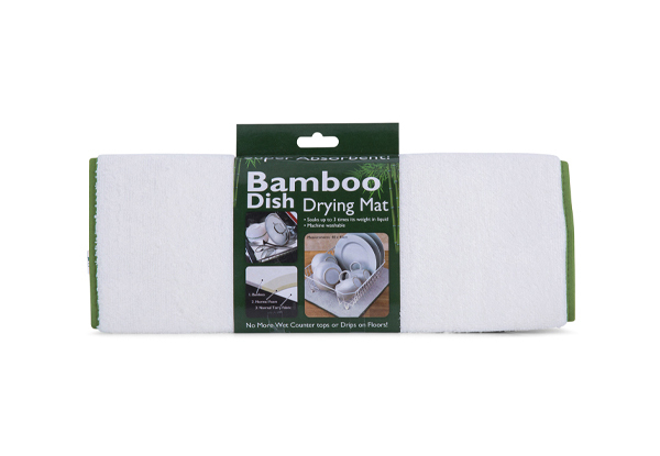 Two-Pack of Bamboo Dish Drying Mats