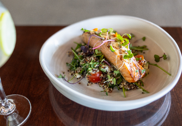 $98 for an Exclusive 2 Course Set Menu for Two at The Grill at Solway Park incl. a Bottle of Wine & Focaccia with Roasted Garlic Butter to Share - Value $179 (Save 45%)