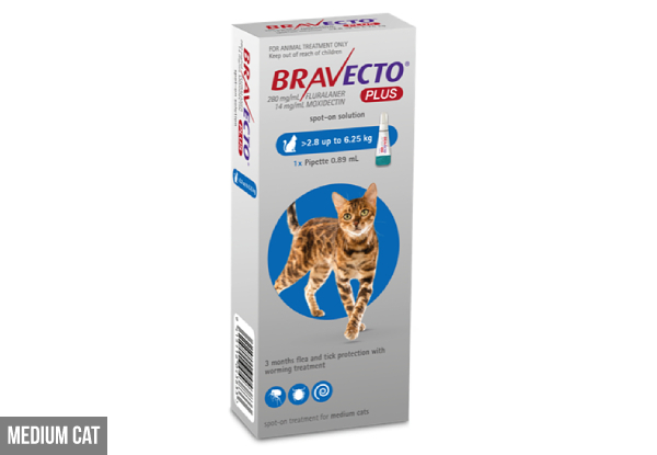 Bravecto Plus Flea Treatment for Cats - Three Options Available