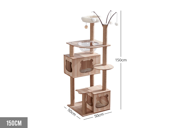 Wooden Cat Tree - Four Sizes Available