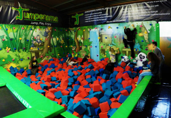 One Hour of Indoor Trampolining & Jumperama Non-Slip Socks - Newtown Location Only