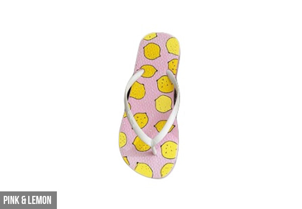 Fruit Print Jandals - Three Styles Available